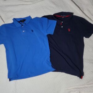 Boys Polo Ralph Lauren Polo Shirt Bundle Of 2 Size 18 XL Blue Preppy (BPOLO)